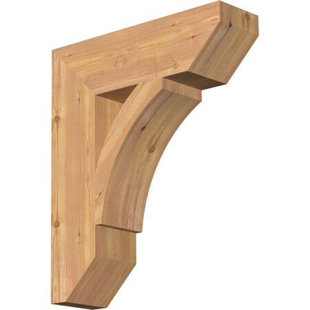 Ekena Millwork Thorton Slat Smooth Bracket, Western Red Cedar, 5 1/2"W x 20"D x 24"H BKT06X20X24THR06SWR